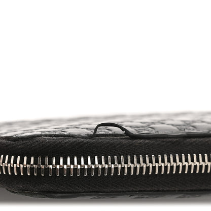 Gucci Microguccissima Large Zip Around Organizer Wallet Black 9 of 9