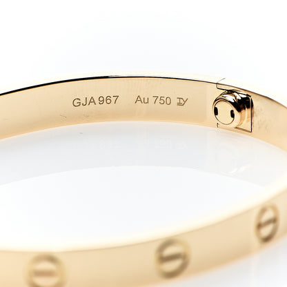 Cartier 18K Yellow Gold LOVE Bracelet 17 4 of 6