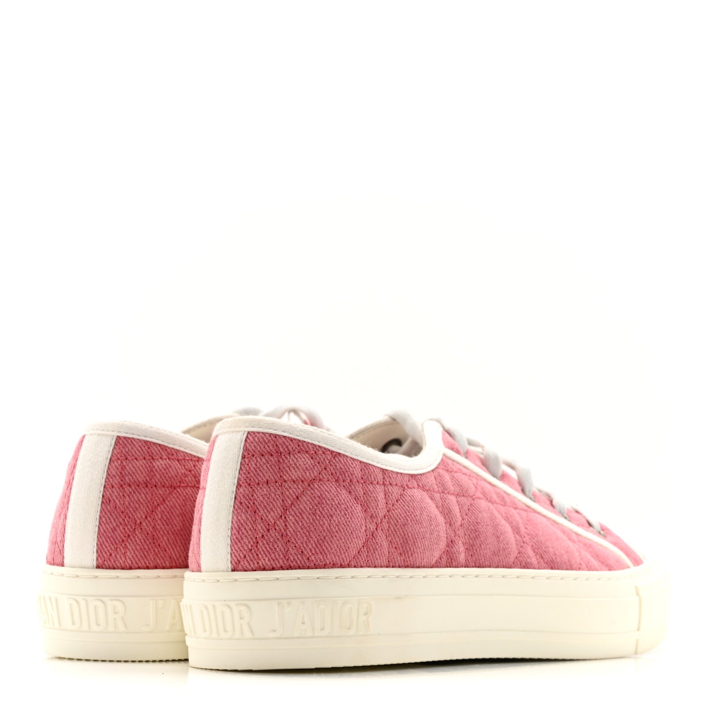 Canvas Walk 'N' Dior Low Top Sneakers 38.5 Taffy Pink