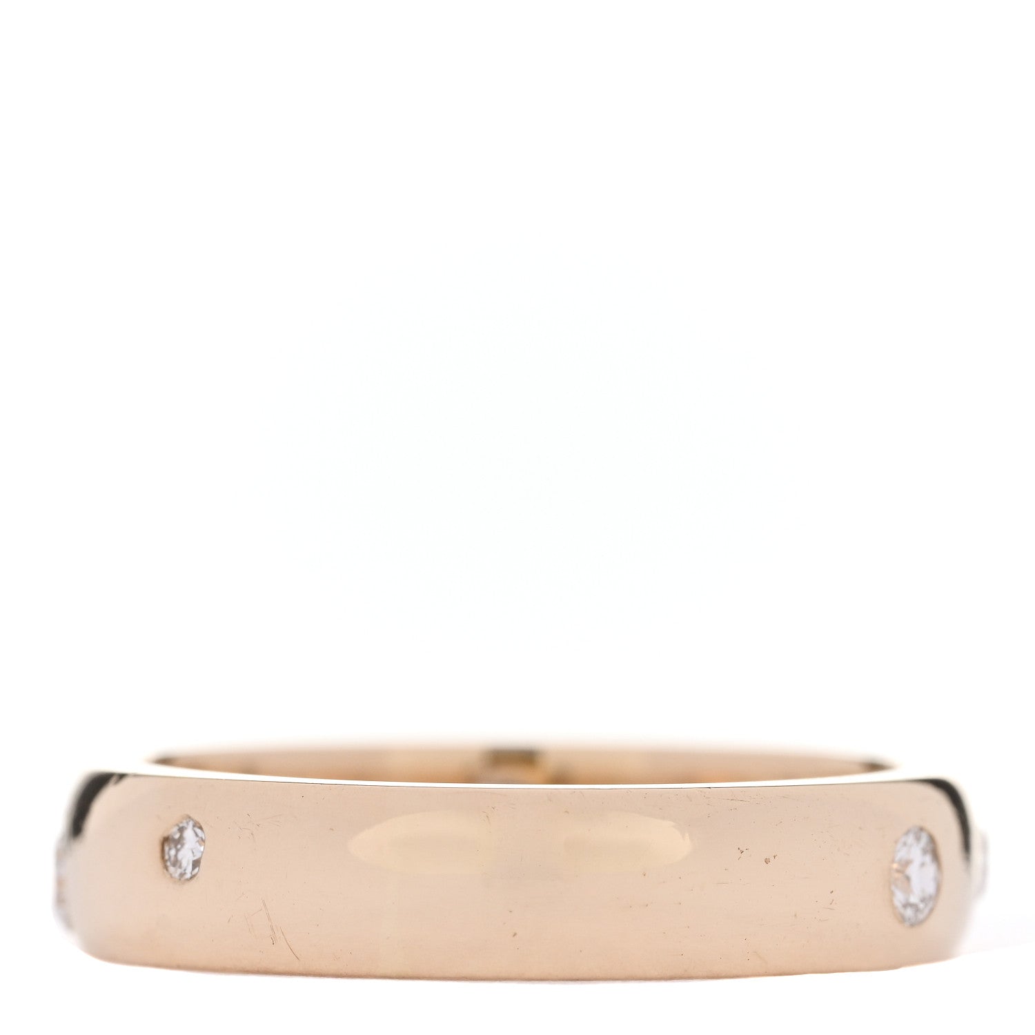 Parker & West by FASHIONPHILE 14K Yellow Gold Diamond .30ctw Flush Set 4mm Band Ring 51 5.75 3 of 5