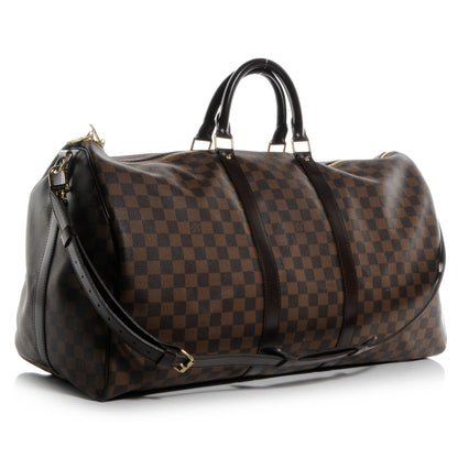Louis Vuitton Damier Ebene Keepall Bandouliere 55 3 of 7