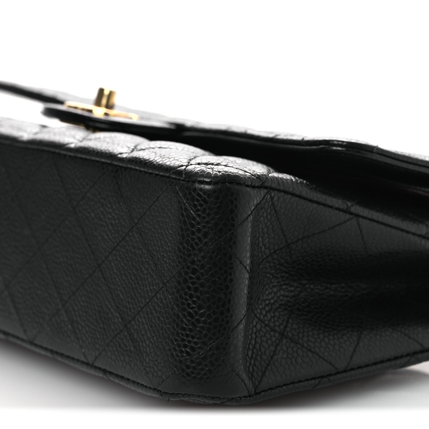 Chanel Caviar Quilted Medium Double Flap Black 10 of 15