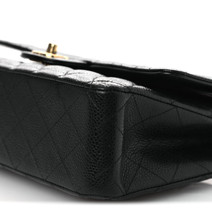 Chanel Caviar Quilted Medium Double Flap Black 10 of 15