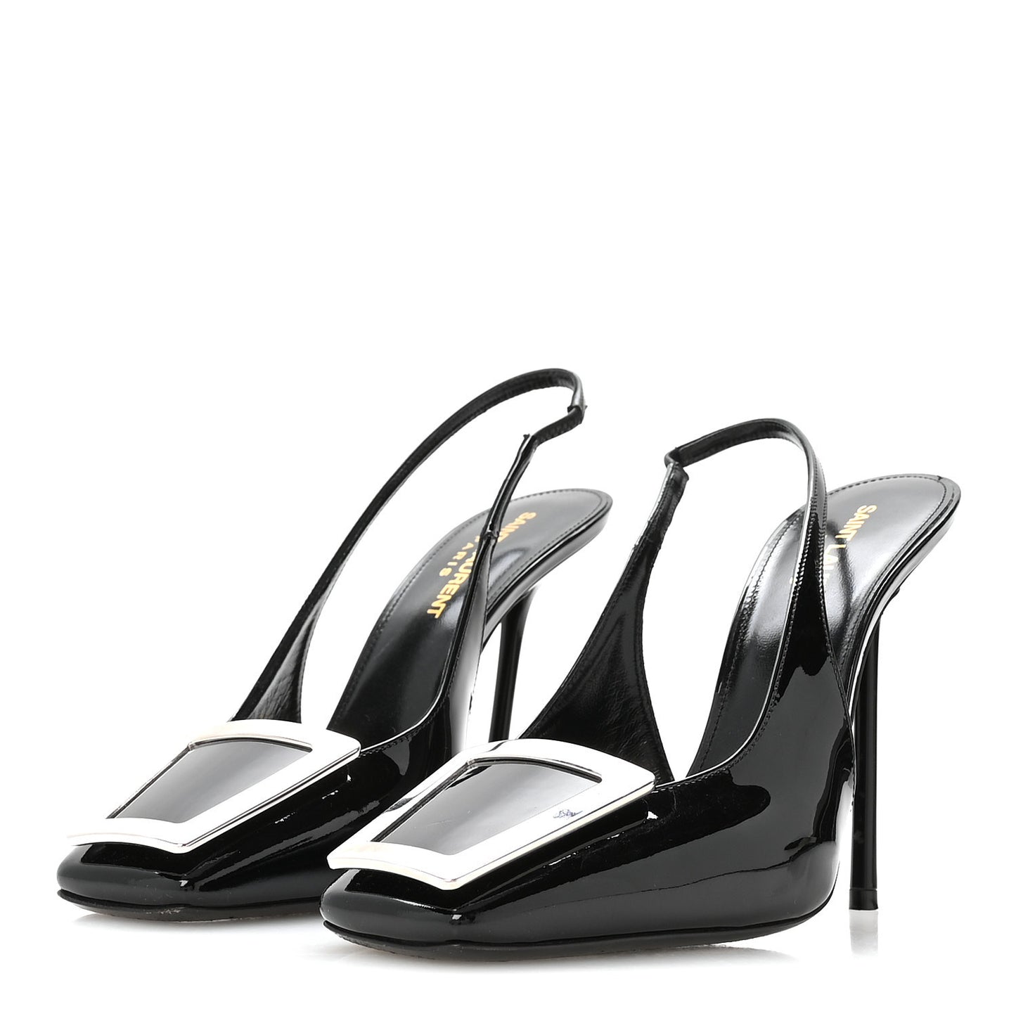 Patent Maxine 115mm Slingback Pumps 37.5 Black