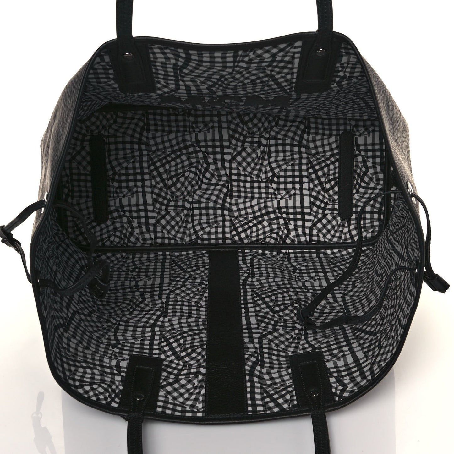 Visetos Medium Liz Reversible Shopper Tote Black