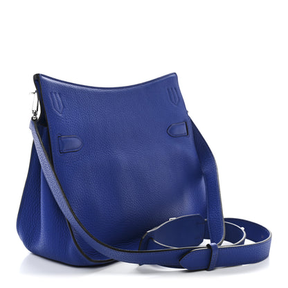 Hermes Taurillon Clemence Jypsiere 28 Bleu Electrique 2 of 13