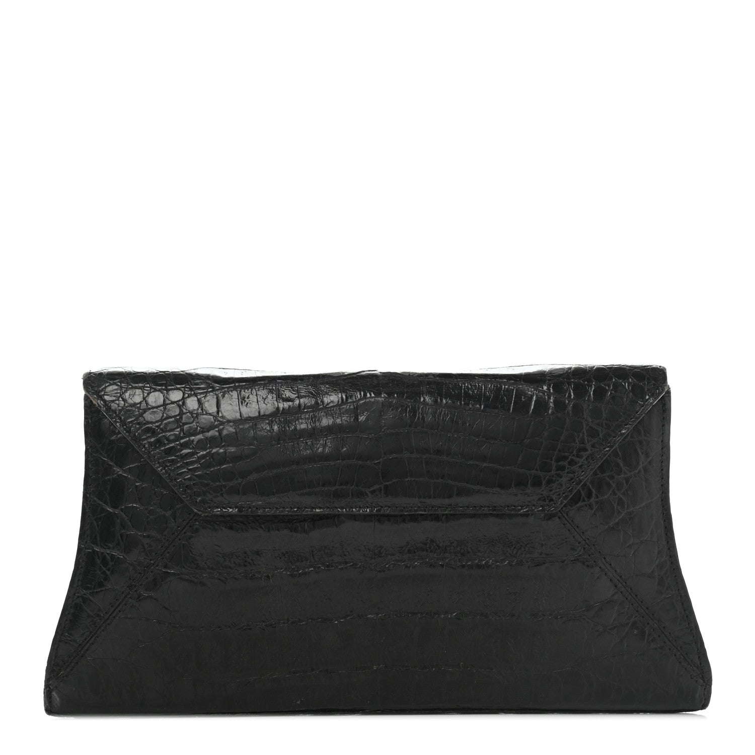 Nancy Gonzalez Crocodile Bar Clutch Black 1 of 14