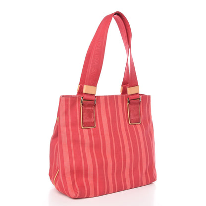 Louis Vuitton Denim Articles de Voyage Cabas Castillan Red 3 of 9