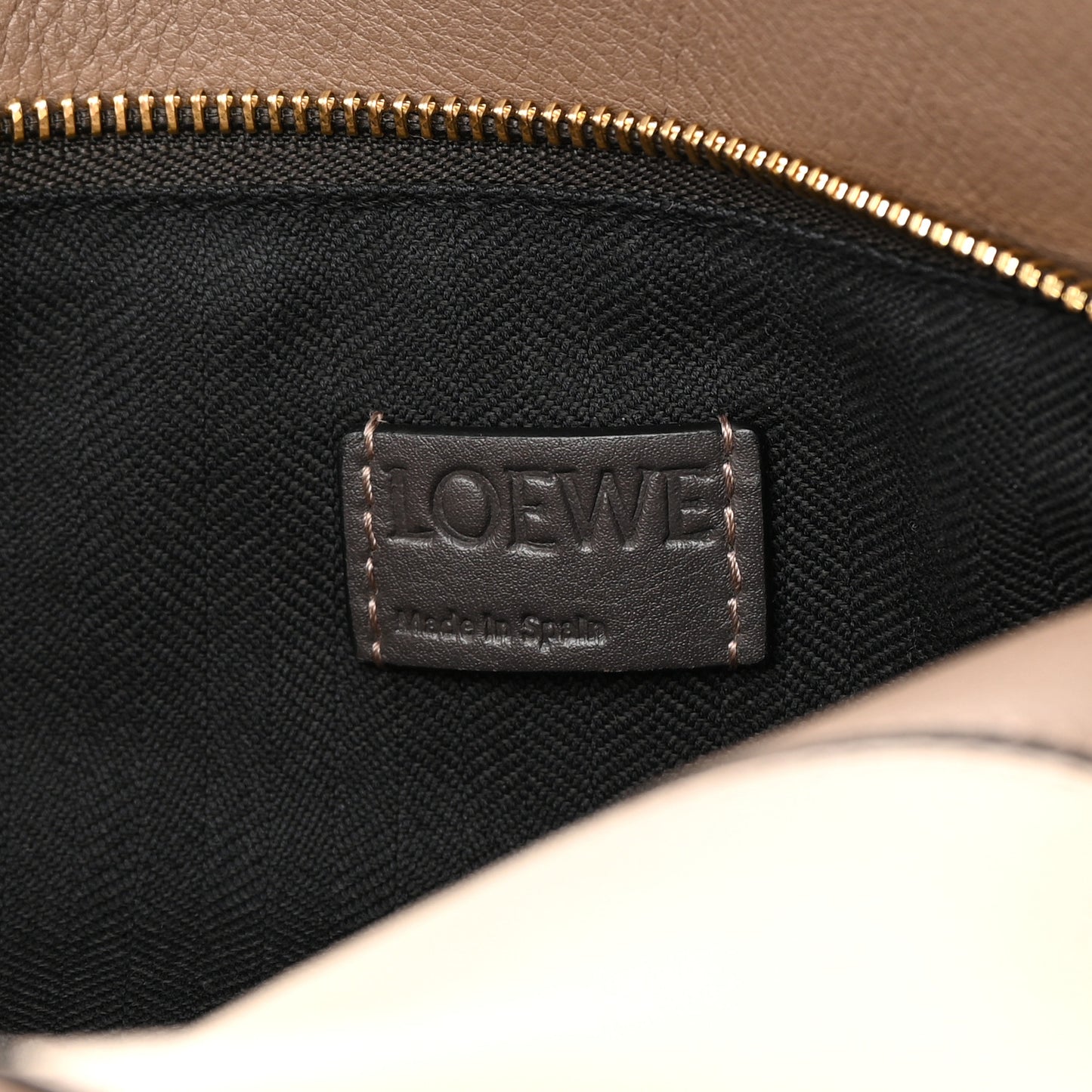Calfskin Medium Puzzle Bag Brown Dark Taupe