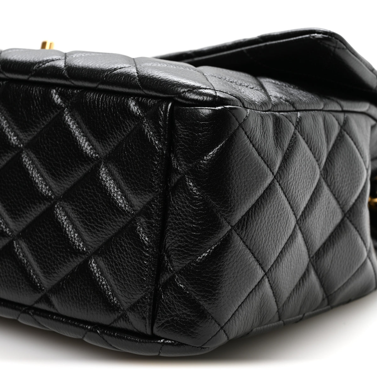Chanel Grained Calfskin Quilted XXL Travel Flap Bag Black 10 of 11