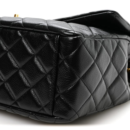 Chanel Grained Calfskin Quilted XXL Travel Flap Bag Black 10 of 11
