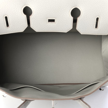 Hermes Taurillon Clemence Birkin 35 Gris Perle 4 of 10