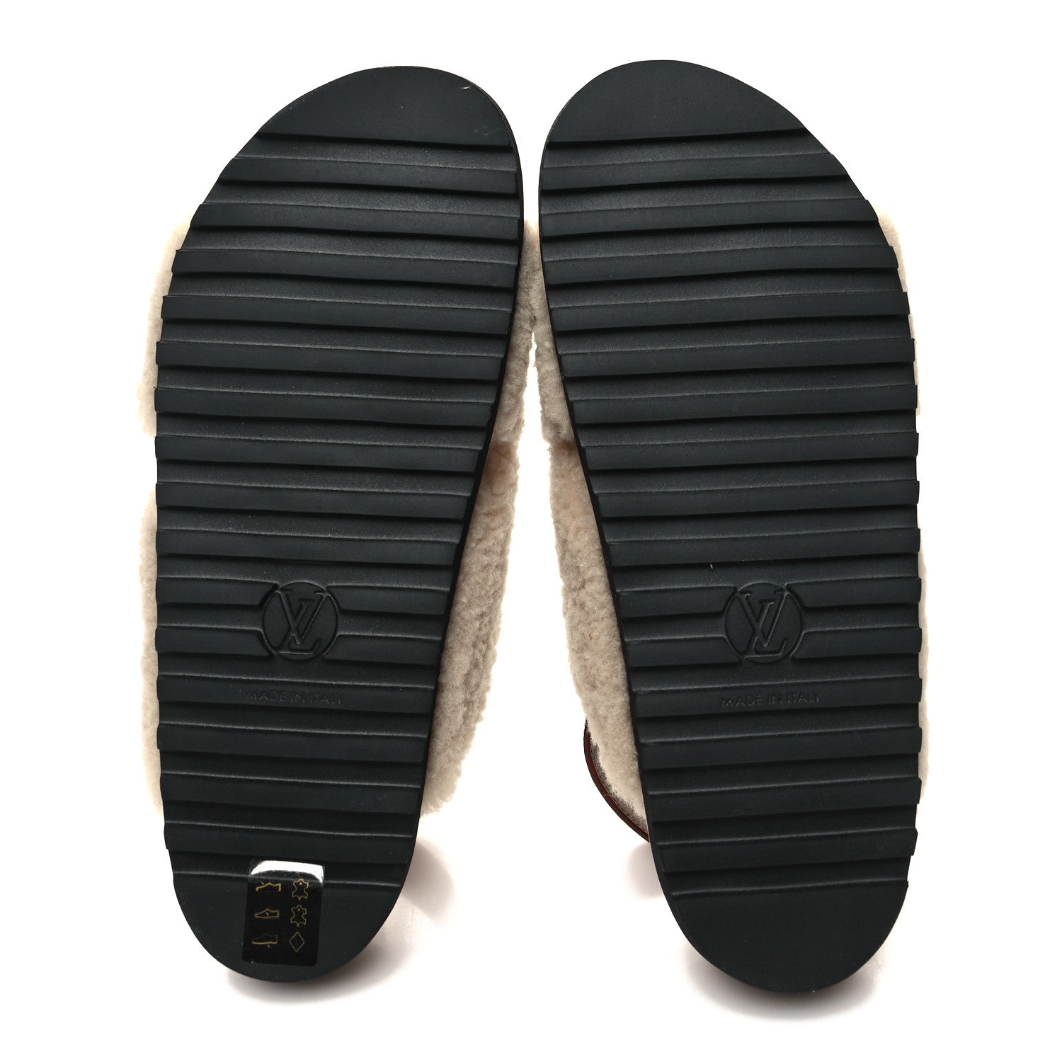 Louis Vuitton Shearling Paseo Flat Comfort Sandal 40 Nude 5 of 7