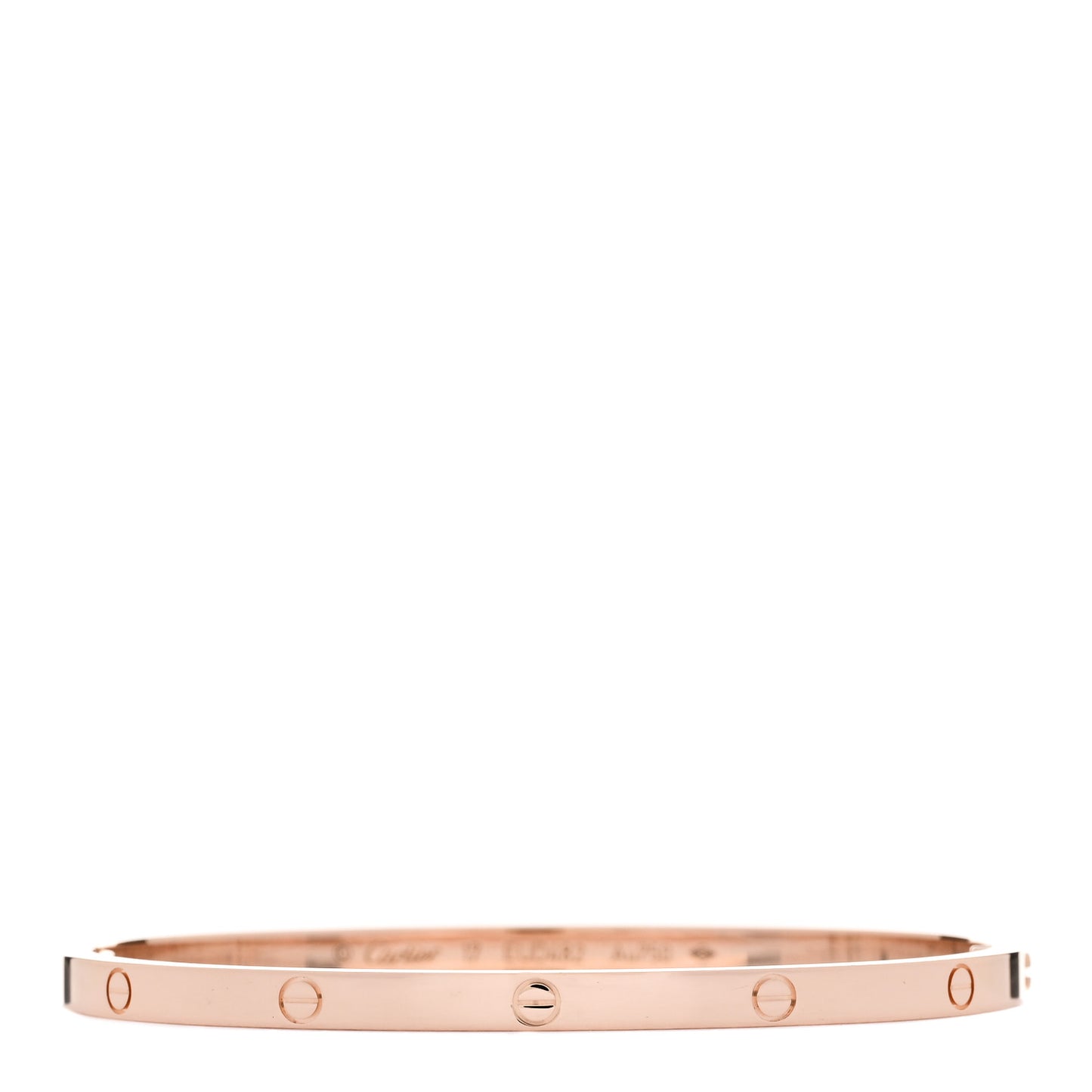 18K Pink Gold Small LOVE Bracelet 17