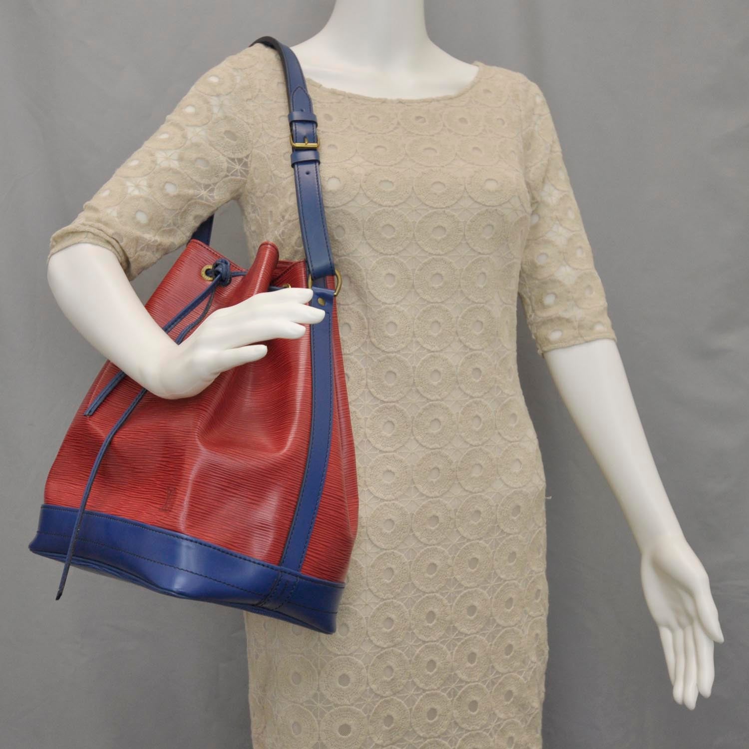 Louis Vuitton Epi Large Noe Red Blue 2 of 12