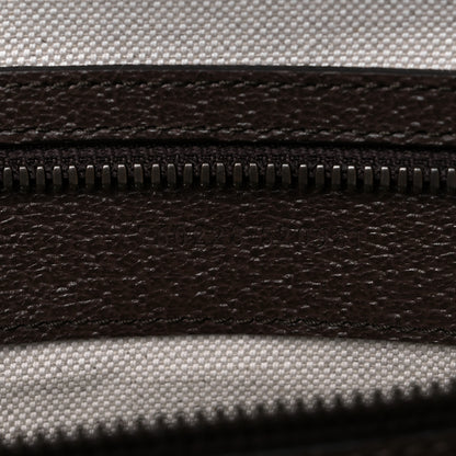 Gucci GG Supreme Monogram Textured Dollar Calfskin Web Savoy Travel Bag Beige Ebony New Acero 7 of 10