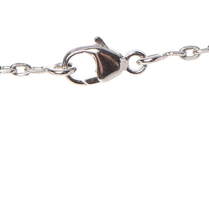 Hermes Lacquered Palladium Eileen Pendant Necklace Blanc White 6 of 7