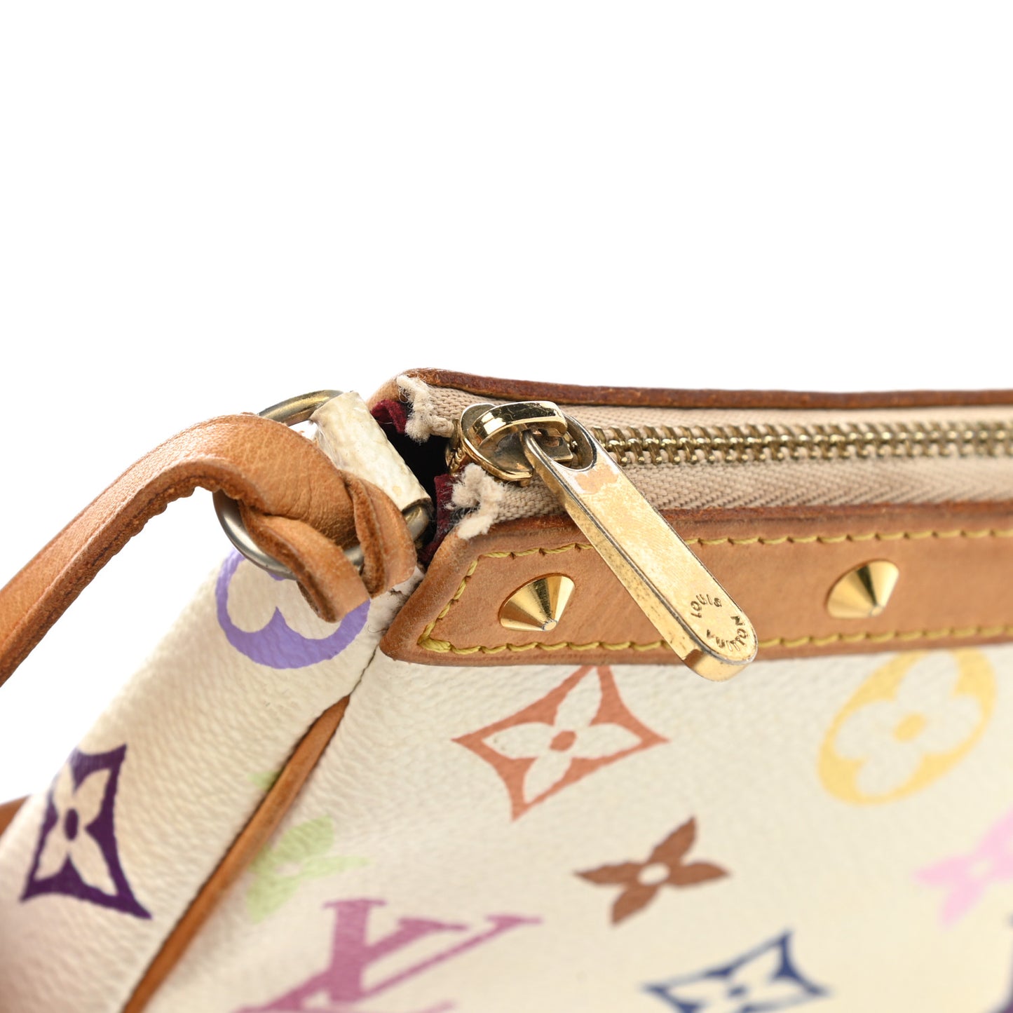 Monogram Multicolor Pochette Accessories White