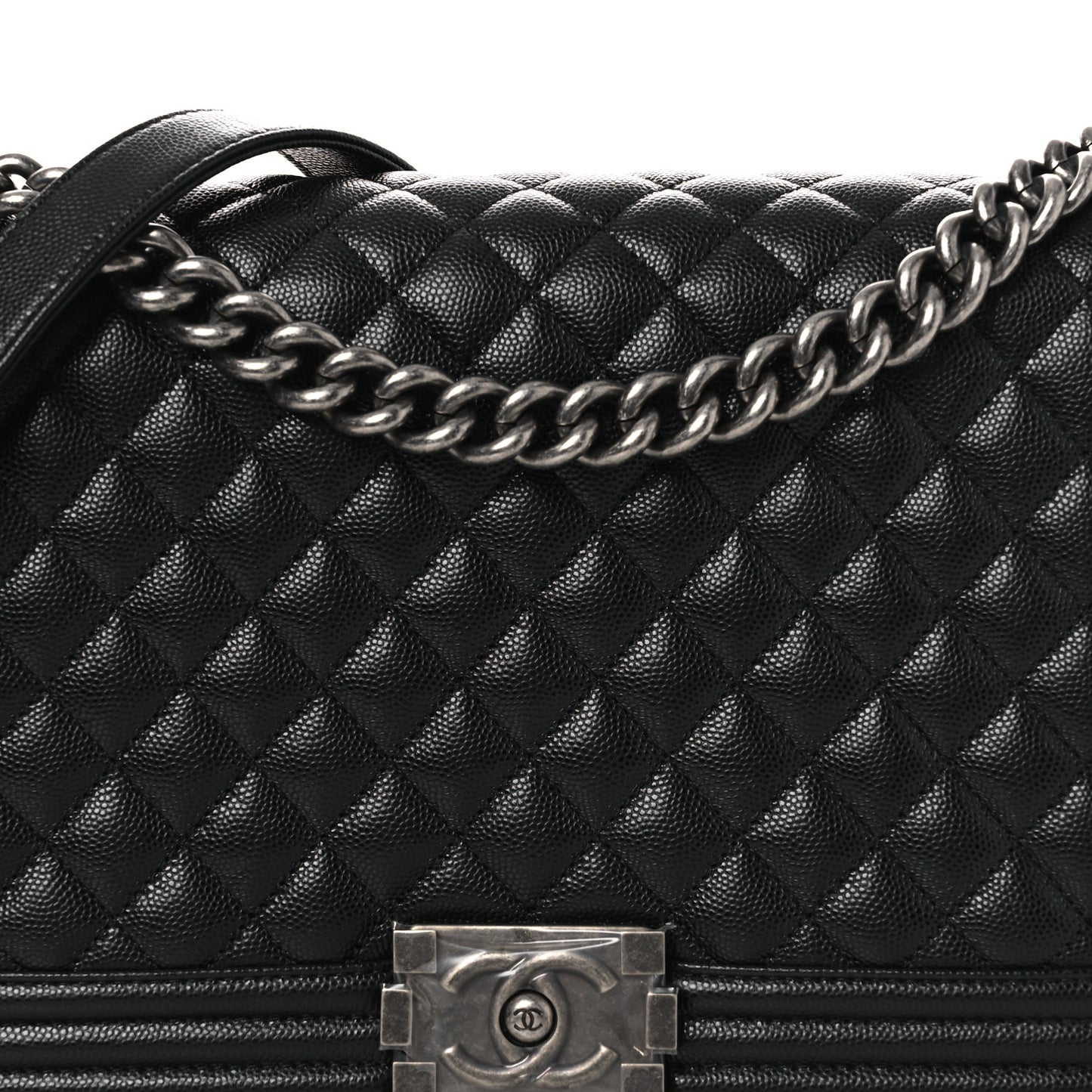 Caviar Quilted New Medium Boy Flap Black