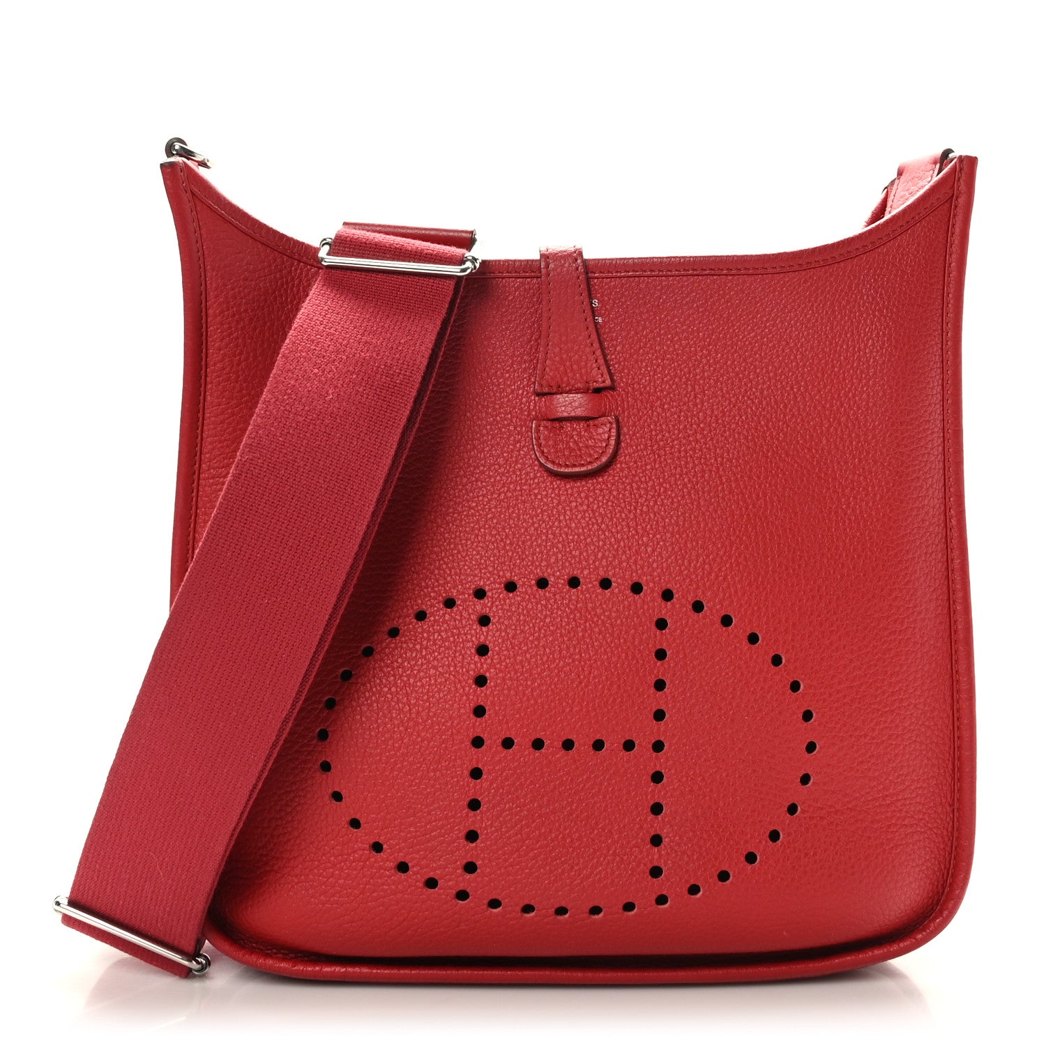 Hermes Taurillon Clemence Evelyne III PM Rubis 1 of 9