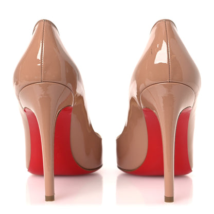 Christian Louboutin Patent Pigalle 100 Pumps 40.5 Nude 6 of 13