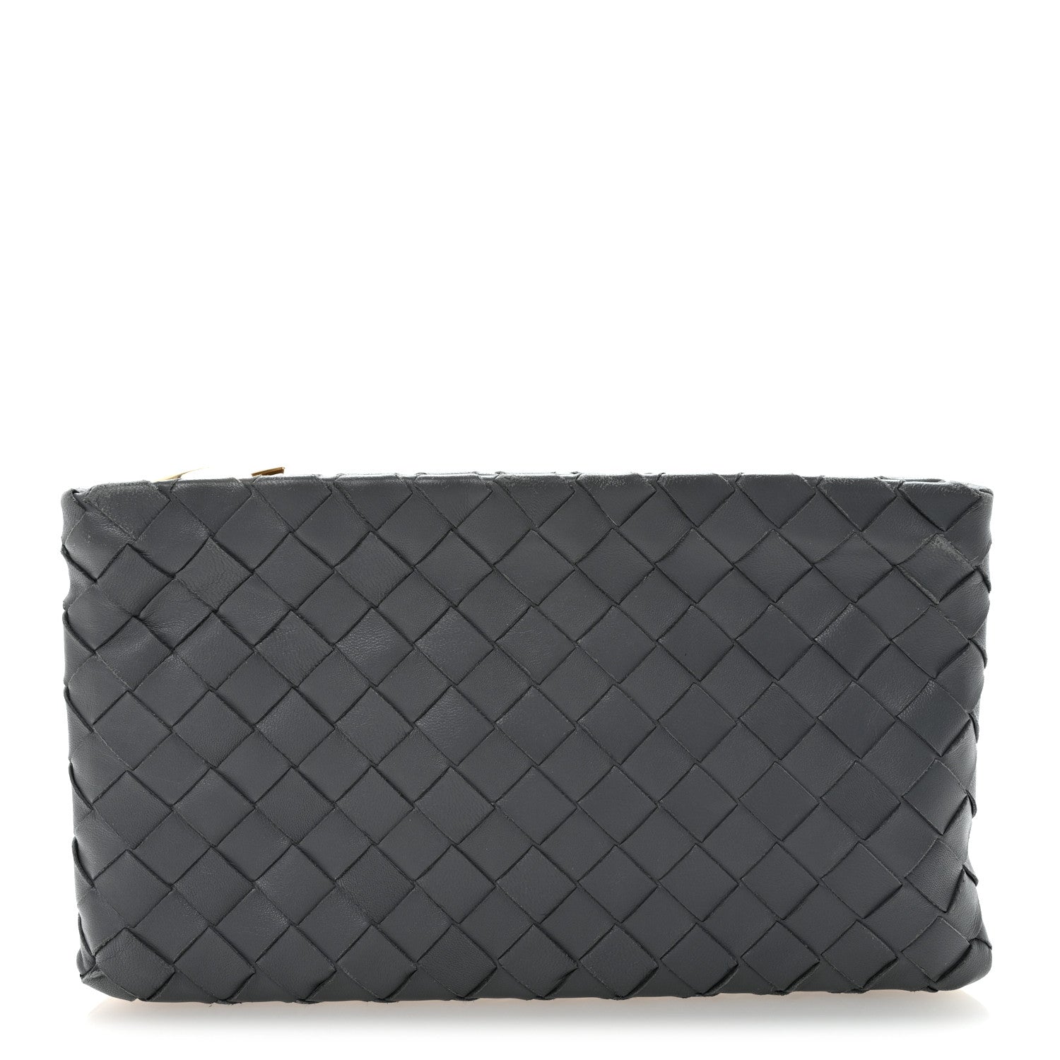 Bottega Veneta Nappa Intrecciato Small Zip Pouch Thunder 1 of 11