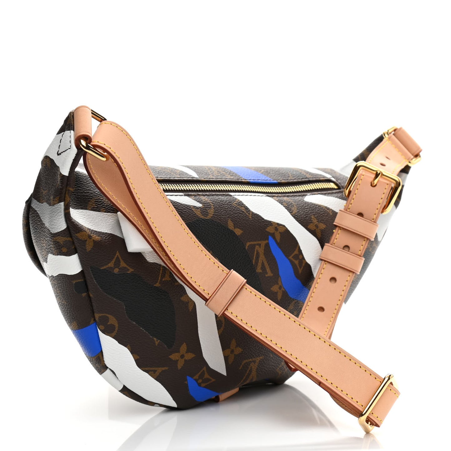 X LOL Monogram Bumbag Blue Silver