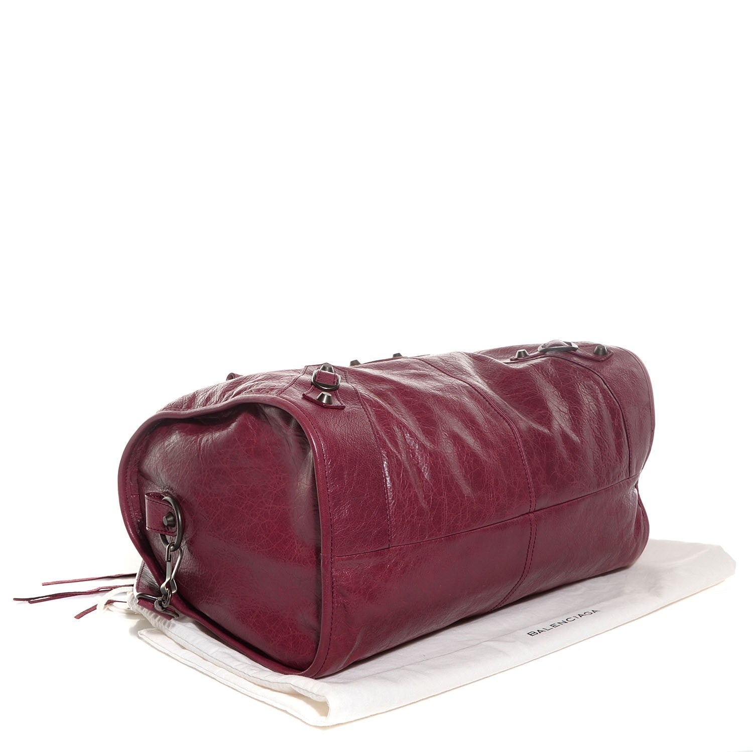 Balenciaga Agneau Classic Hardware Maxi Twiggy Cassis 4 of 12