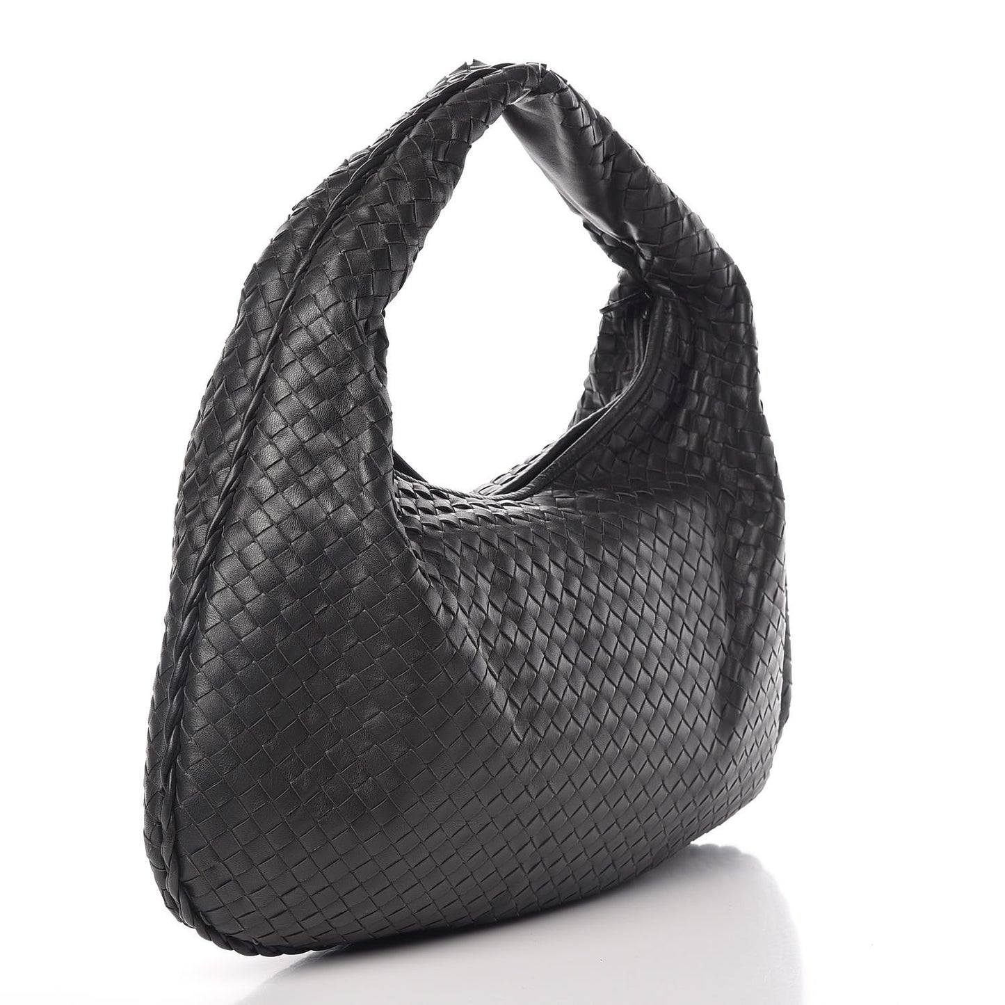Nappa Intrecciato Large Veneta Hobo Ardoise