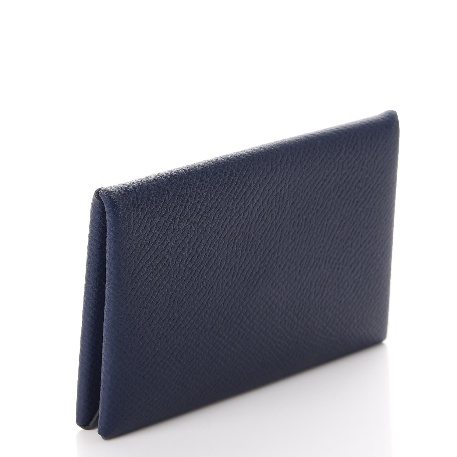 Hermes Epsom Calvi Card Case Bleu Saphir 3 of 12