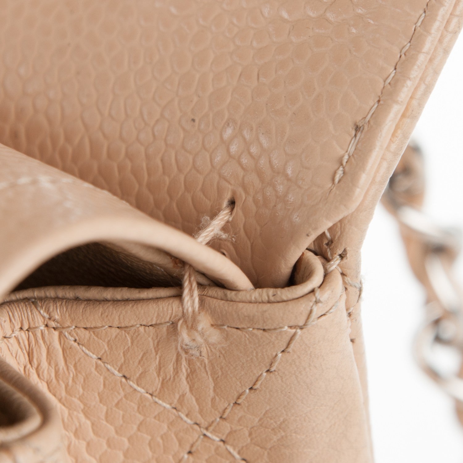Chanel Caviar Quilted Medium Double Flap Beige Clair 10 of 13