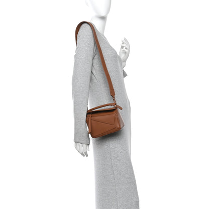 Loewe Satin Calfskin Mini Puzzle Bag Pecan 2 of 12