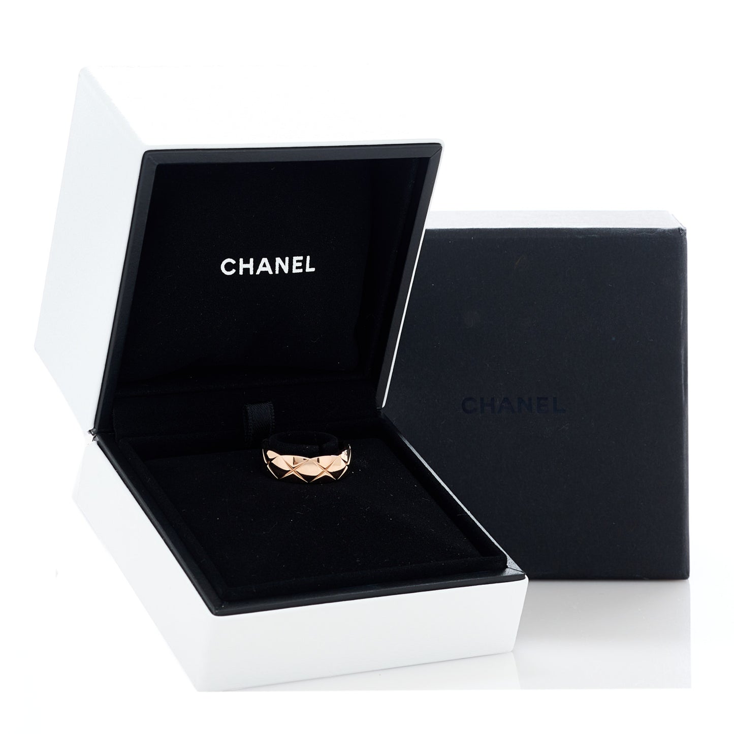 18K Beige Gold Small Coco Crush Ring 55 7.25