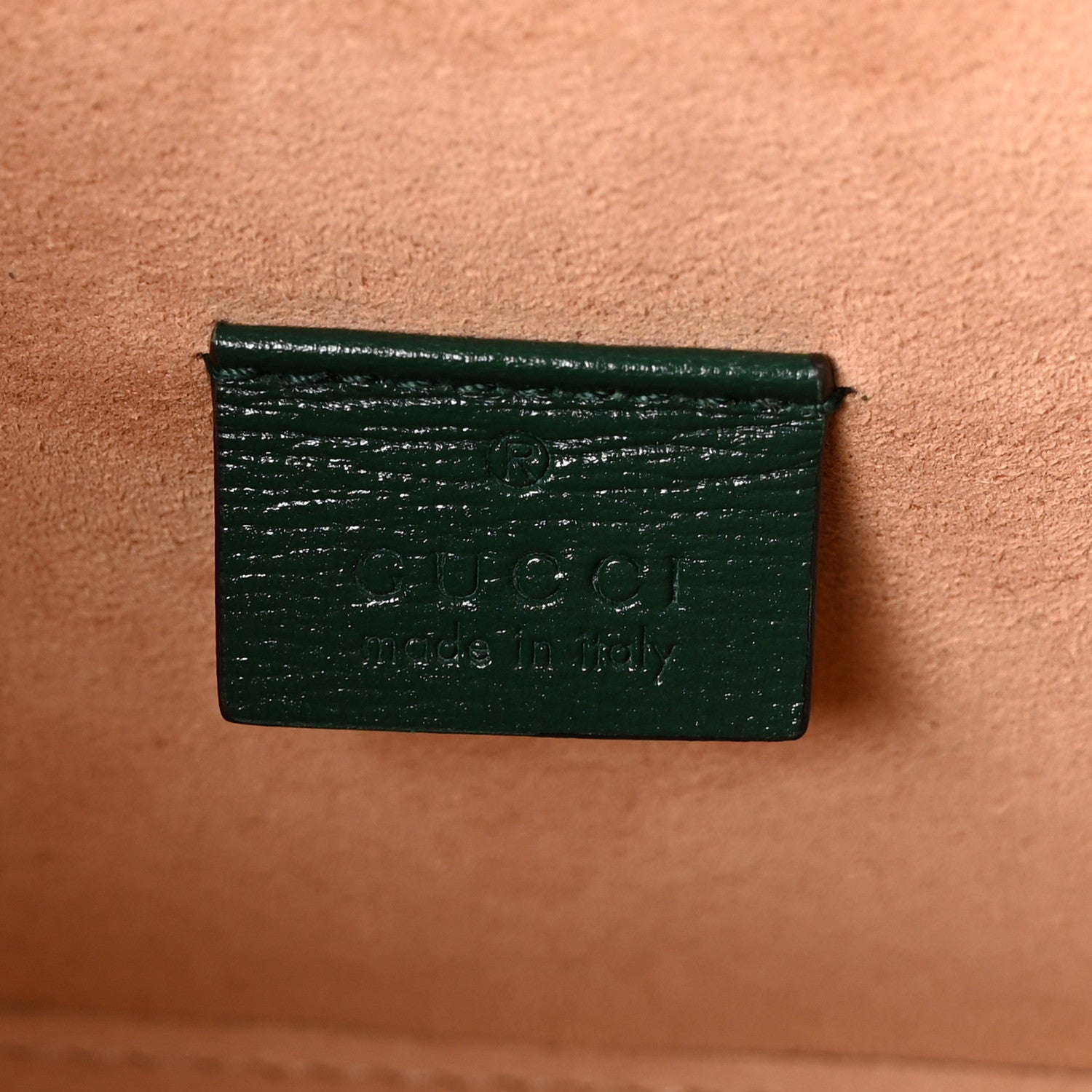 Gucci Azalea Calfskin Small Padlock Bamboo Shoulder Bag Vintage Green 6 of 10