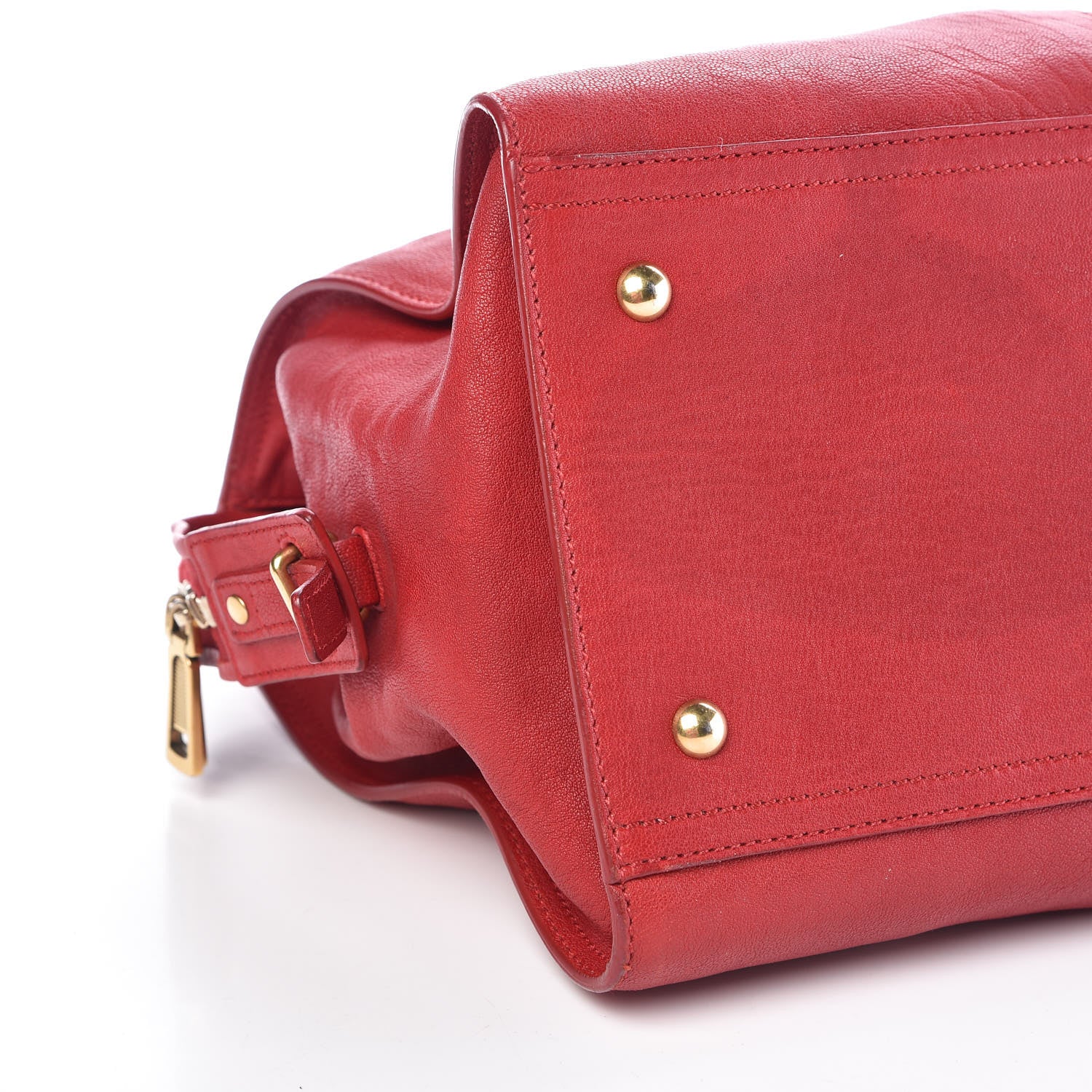Saint Laurent Sheepskin Medium Cabas ChYc Rouge Orient 15 of 23