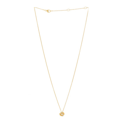 David Yurman 18K Yellow Gold Diamond 8mm Petite Infinity Pendant Necklace 3 of 5