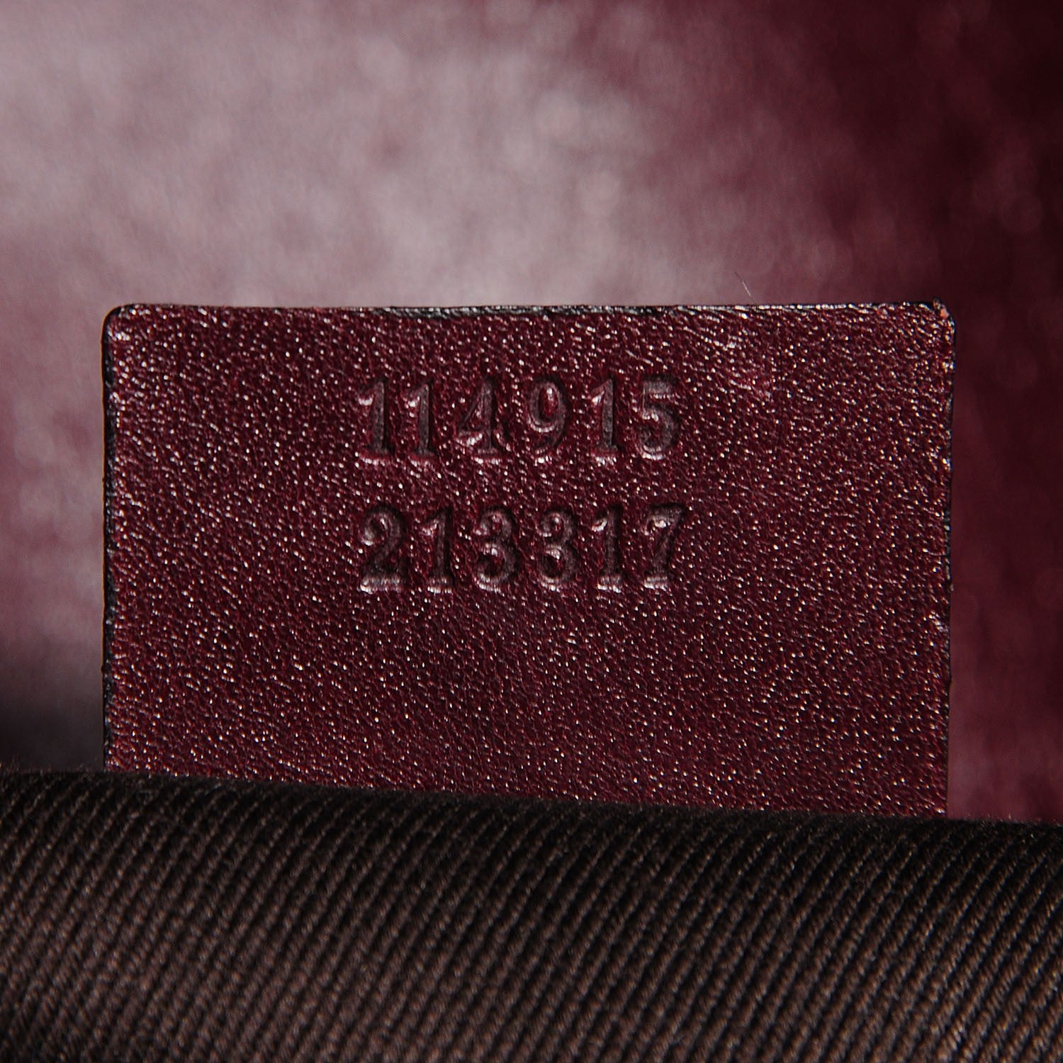 Gucci Monogram Horsebit Chain Studded Flap Burgundy 7 of 7
