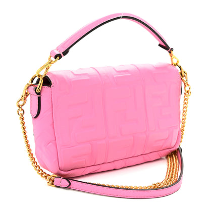 Fendi Nappa FF 1974 Embossed Mini Baguette Lollypop 3 of 13