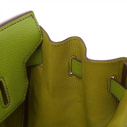 Hermes Togo Birkin 30 Vert Anis 18 of 29