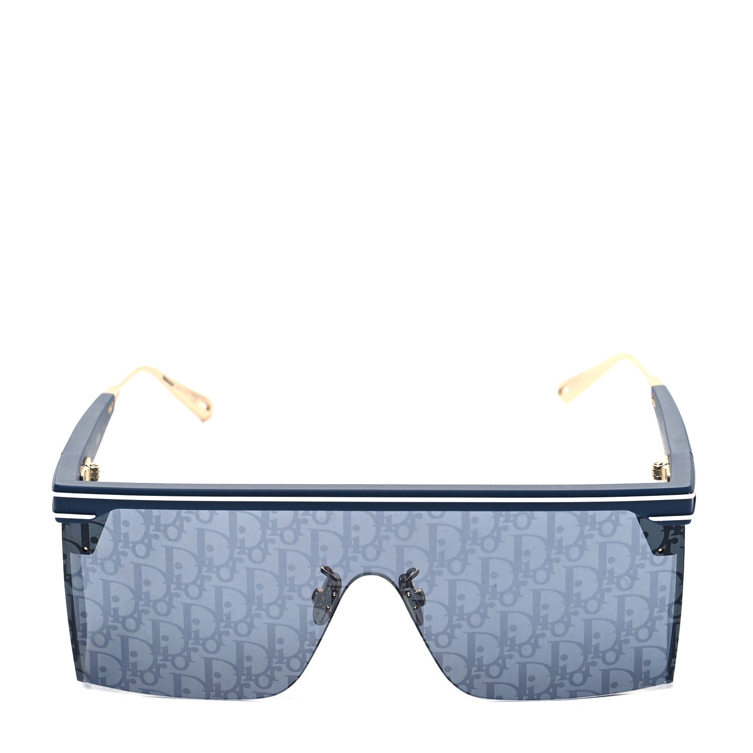 Christian Dior Oblique Diorclub M1U Mask Sunglasses Blue 2 of 8