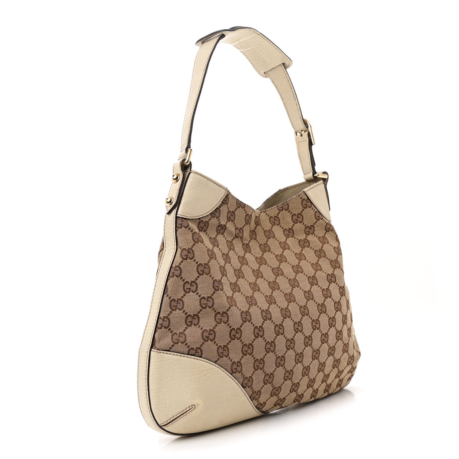 Gucci Monogram Hasler Hobo Beige 3 of 16