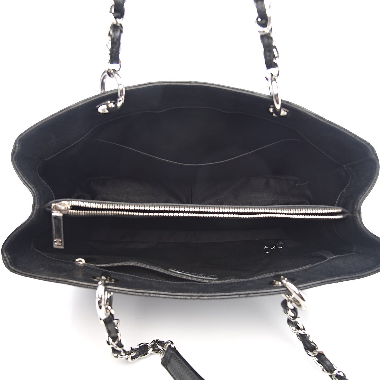 Caviar Quilted Grand Shopping Tote GST Black