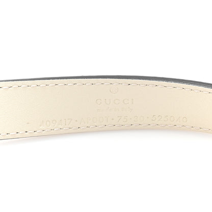 Gucci Calfskin Double G 20mm Belt 75 30 Mystic White 4 of 6