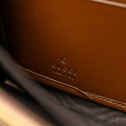 Gucci GG Supreme Monogram Azalea Calfskin Horsebit 1955 Zip Around Wallet Beige Ebony Brown Sugar 6 of 10