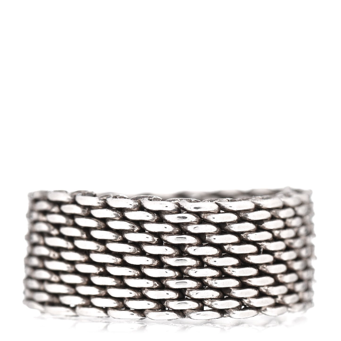 Sterling Silver Somerset Mesh Ring 57 8