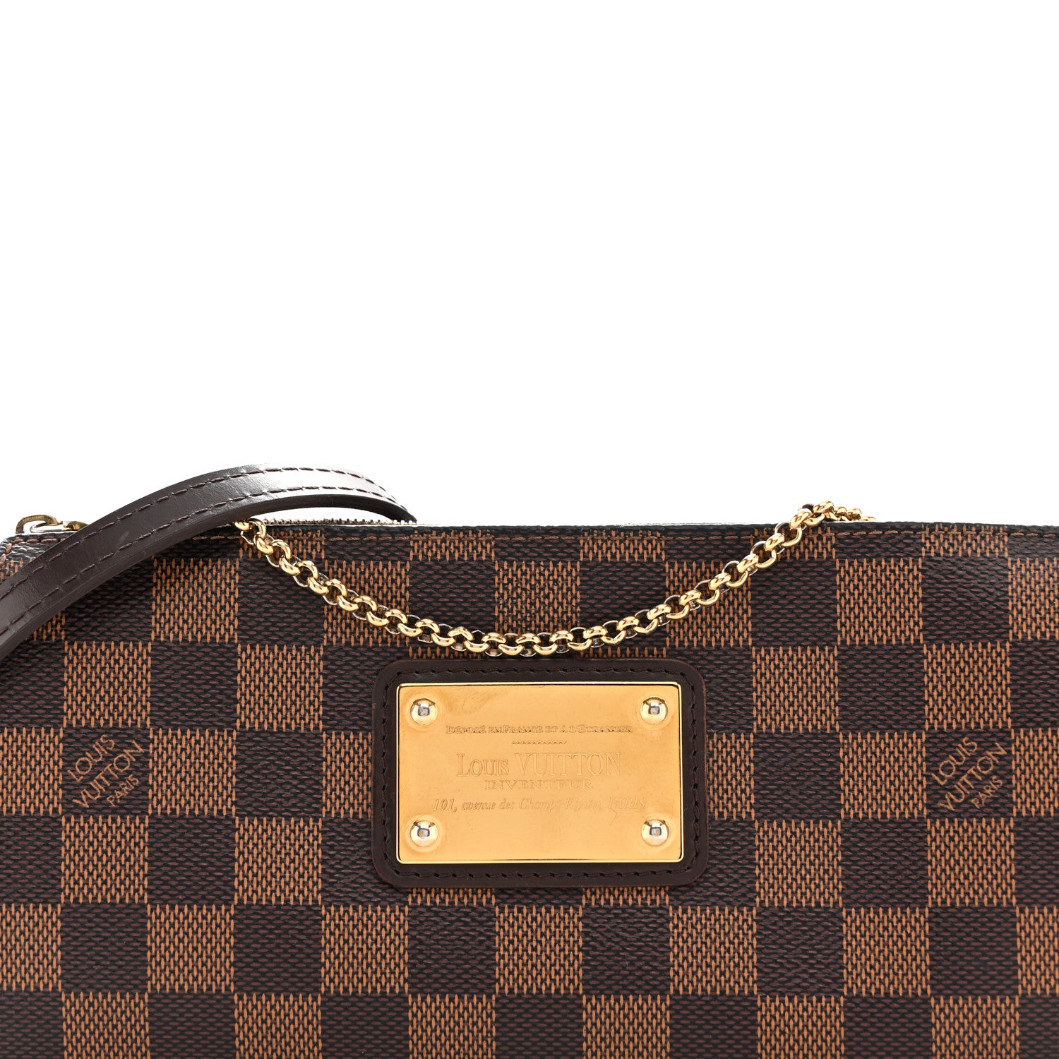 Louis Vuitton Damier Ebene Eva Clutch 8 of 13