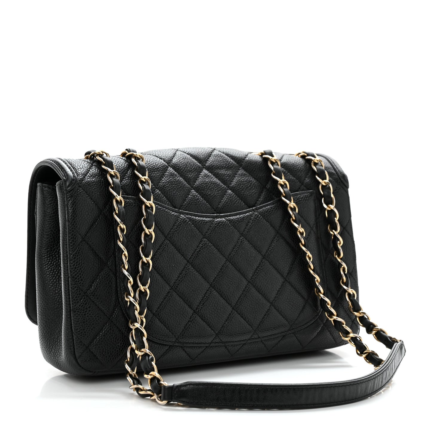 Caviar Quilted Medium CC Filigree Flap Black