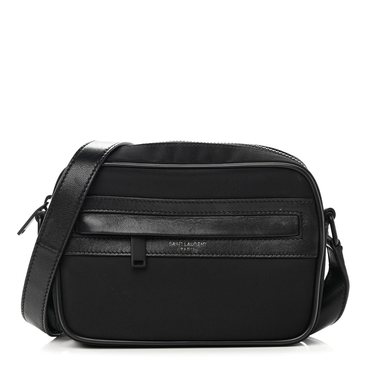 Lambskin Nylon Small Camp Camera Bag Black