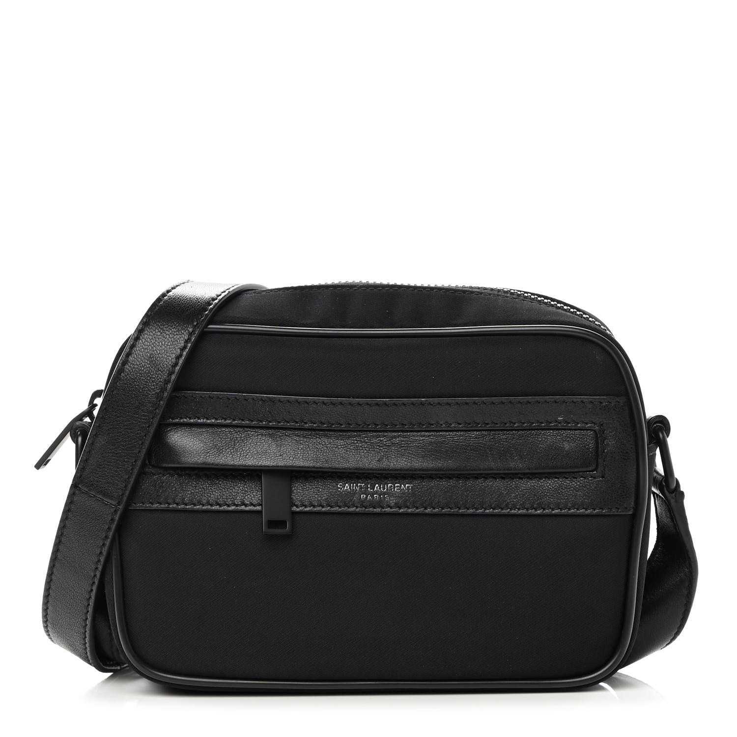 Saint Laurent Lambskin Nylon Small Camp Camera Bag Black 1 of 13