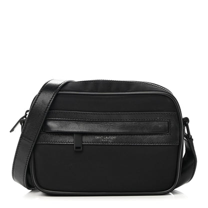 Saint Laurent Lambskin Nylon Small Camp Camera Bag Black 1 of 13